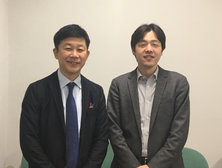 今回は大阪大学の中村亨特任教授(右)との対談です。