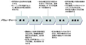 ＜BOP層と作り上げるバリューチェーン（例）＞